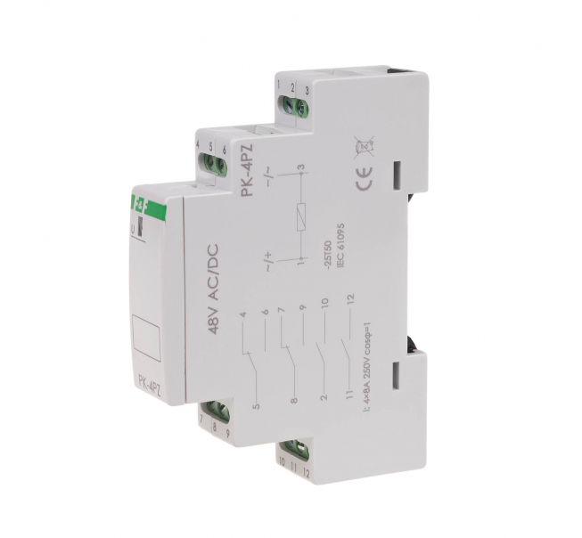 Przekaźnik elektromagnetyczny PK-4PZ 48V - PK-4PZ-48V - F&F