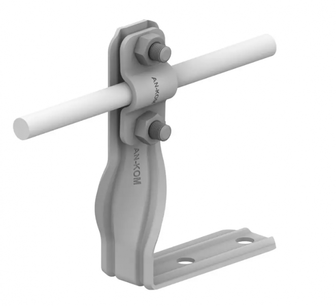 Uchwyt kątowy skręcony Hd=105mm Z-śruba /OG/    TYP AN-08/OG/-N1 - C192573 - AN-KOM Sp. z o.o.