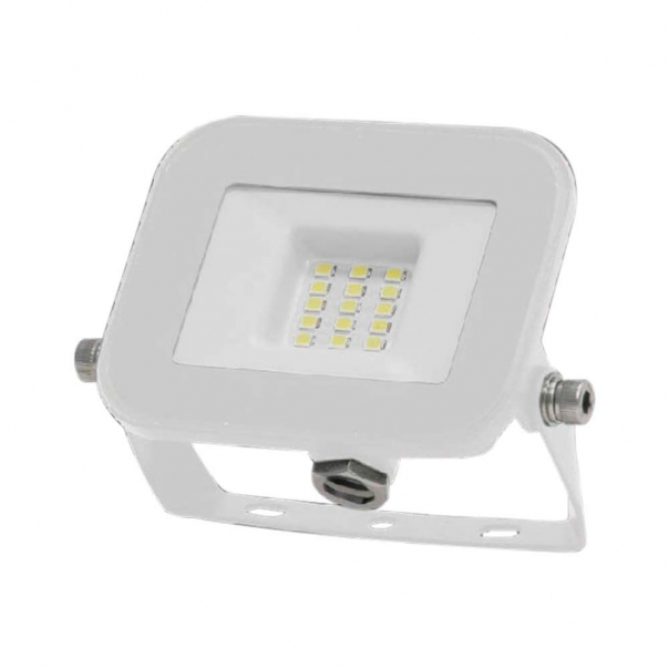 10W Naświetlacz LED SMD / Chip SAMSUNG / Barwa:3000K / Obudowa: Biała - 10011 - V-TAC