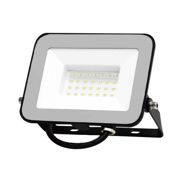 30W Naświetlacz LED SMD / Chip SAMSUNG / Barwa:4000K / Obudowa: Czarna - 10021 - V-TAC