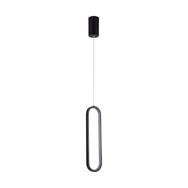Lampa wisząca LED (40CM) / Barwa: 4000K / Obudowa: Czarna             - 10075 - V-TAC
