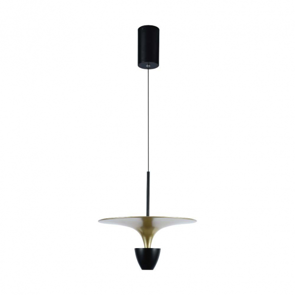 Lampa wisząca LED (30*320*100CM) / Barwa: 3000K / Kolor: Czarny / Obudowa: Złota          - 10086 - V-TAC