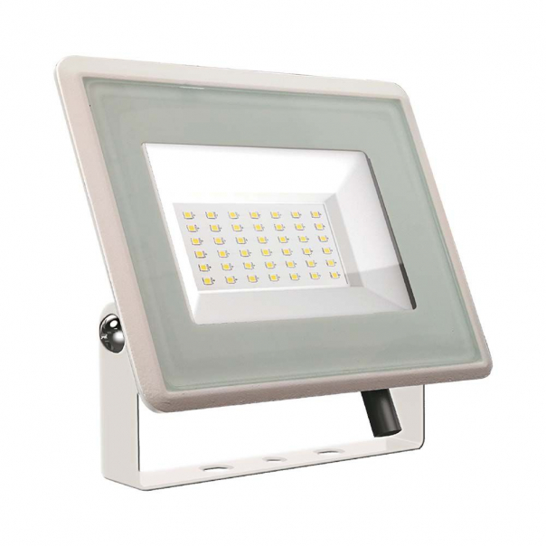 50W Naświetlacz LED / Seria: F-Class / Barwa:3000K / Obudowa: Biała - 6752 - V-TAC