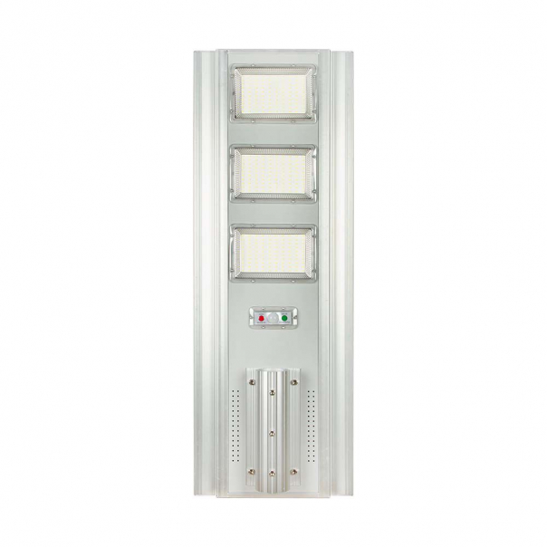 40W Lampa uliczna solarna z czujnikiem ruchu / Barwa:4000K / Obudowa: Srebrna - 6757 - V-TAC