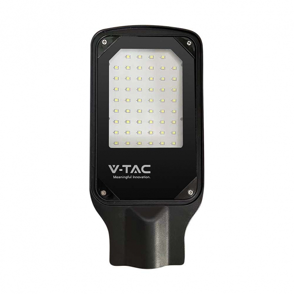 30W Lampa Uliczna LED / Barwa: 4000K / Obudowa: Czarna - 10206 - V-TAC