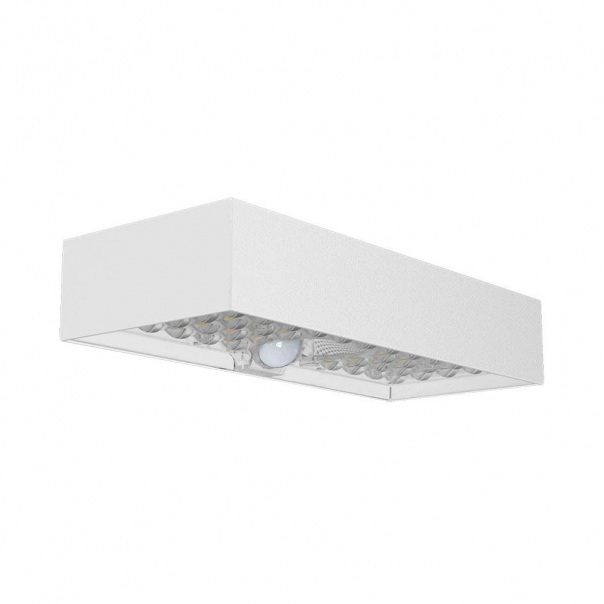 6W Lampa ścienna LED solarna 900LM / Bateria litowa 3.7v 3000mA / Barwa: 4000K / Kolor: Biały       - 10308 - V-TAC
