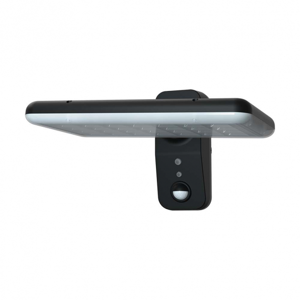 15W Lampa Solarna LED z Czujnikiem Ruchu / Bateria: LiFePO4 3.2V 6000mA / Barwa: 6000K+4000K / Kolor: Czarny - 10315 - V-TAC