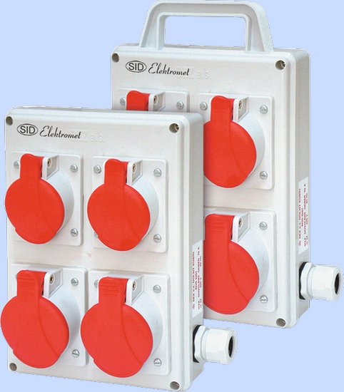 ROZDZIELNICA RSK-3 IP-44 2X16A 3P+N+Z 400V~ 2X32A 3P+N+Z 400V~. - 940070 - ELEKTROMET DZIERŻONIÓW