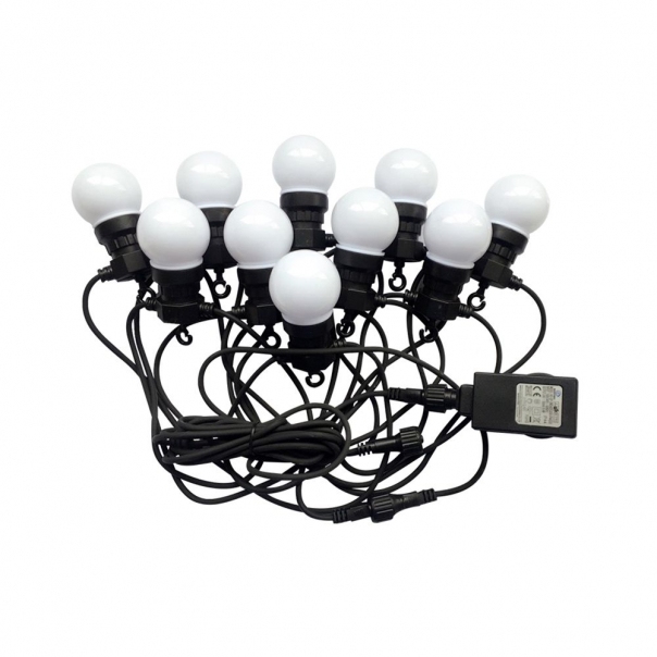 0.5W Girlanda LED / Długość: 5mb / Ilość żarówek: 10x0,5 / Barwa:3000K - 217436 - V-TAC