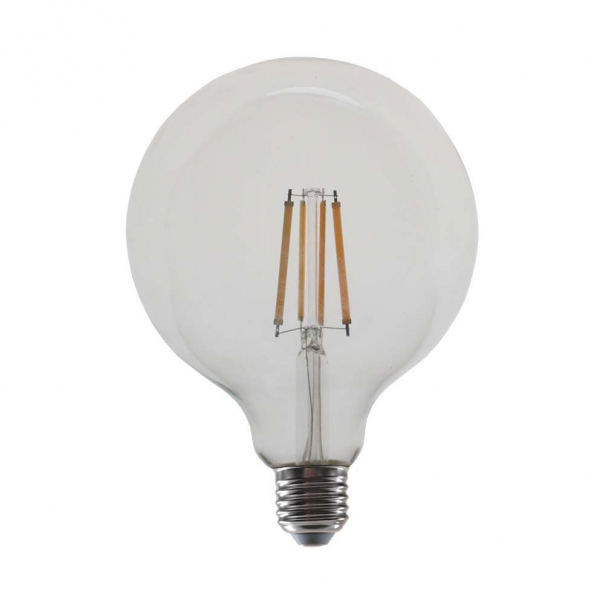 12.5W G125 Żarówka LED Filament / Klosz Transparentny / Barwa:4000K / Trzonek:E27 - 217454 - V-TAC