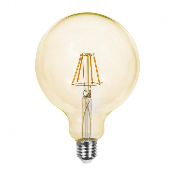 12.5W G125 Żarówka LED Filament / Klosz Bursztynowy / Barwa:2200K / Trzonek:E27 - 217456 - V-TAC