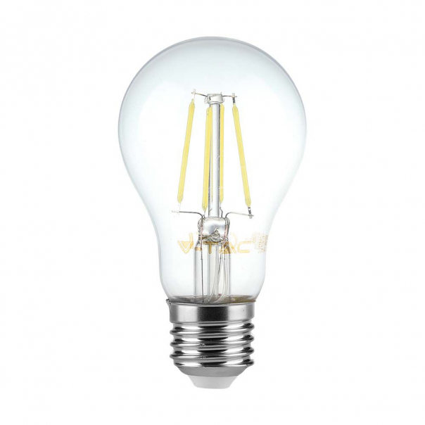 12W A70 Żarówka LED Filament / Klosz Transparentny / Barwa:6500K / Trzonek:E27 - 217460 - V-TAC