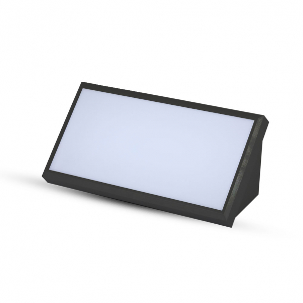 20W Lampa ścienna LED / Ukośna / Barwa:4000K / Obudowa: Czarna - 6811 - V-TAC