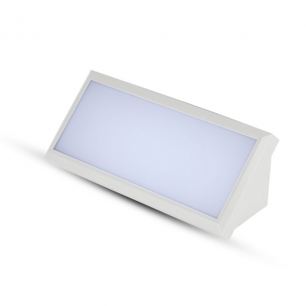 12W Lampa ścienna LED / Ukośna / Barwa:6400K / Obudowa: Biała - 6815 - V-TAC