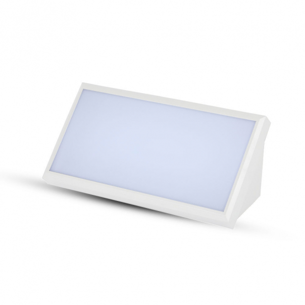 20W Lampa ścienna LED / Ukośna / Barwa:4000K / Obudowa: Biała - 6817 - V-TAC