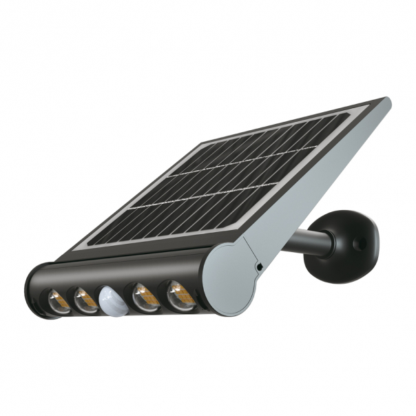 8W Solarny Naświetlacz LED z czujnikiem ruchu / Barwa:6000K / Obudowa: Czarna / IP65 - 6850 - V-TAC