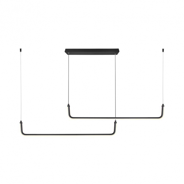 24W Lampa wisząca dekoracyjna LED  4000K / Kolor: Czarny             - 6941 - V-TAC