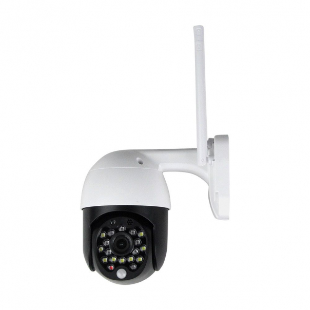  P09-18 IP Kamera zewnętrzna WIFI z czerwonymi i niebieskimi diodami-3MP-IP65-DOME - 8989 - V-TAC