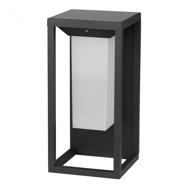 2W Lampa ścienna LED solarna / Chip SAMSUNG / Barwa:3000K / Obudowa: Szara - 21784 - V-TAC