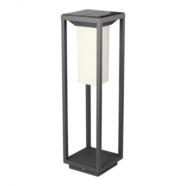 2W Lampa ogrodowa LED solarna / Chip SAMSUNG / Barwa:3000K / Obudowa: Szara - 21785 - V-TAC