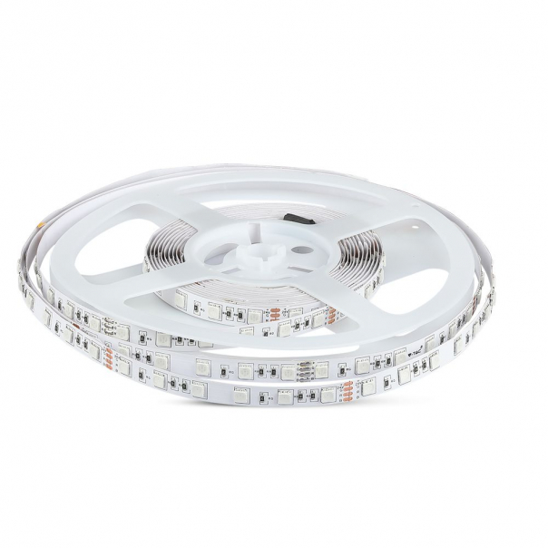 10W Taśma LED / Barwa:3000K / Zasilanie: 24V / IP20 / Rolka:5m - 212459 - V-TAC
