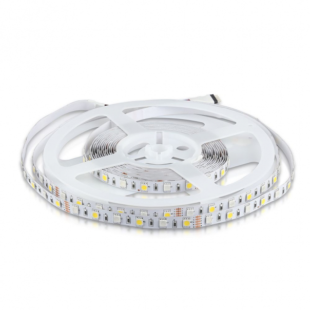 8W Taśma LED / Barwa: RGB+4000K / IP20 / Rolka:5m - 212552 - V-TAC