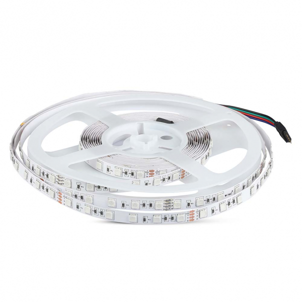 7W Taśma LED / Barwa: RGB / IP20 / Zasilanie:24V / Rolka:10m - 212592 - V-TAC