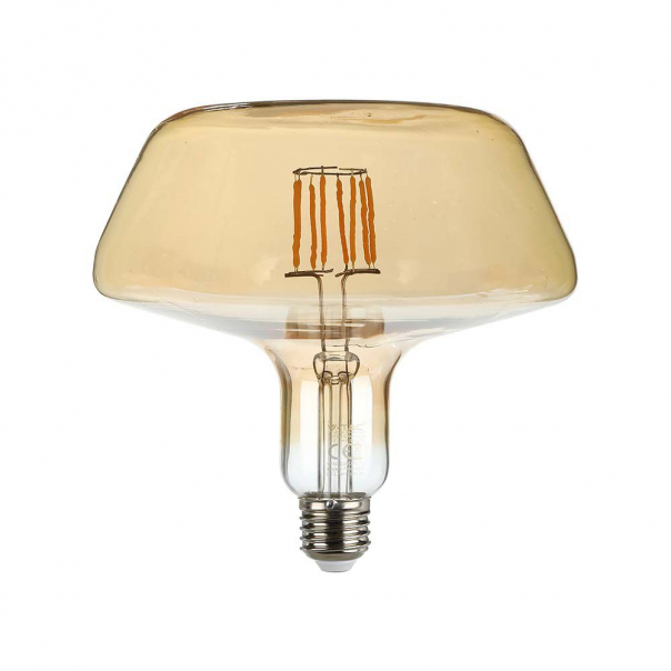 8W T180 Żarówka LED Filament / Klosz Bursztynowy / Barwa:1800K / Trzonek:E27 - 212790 - V-TAC