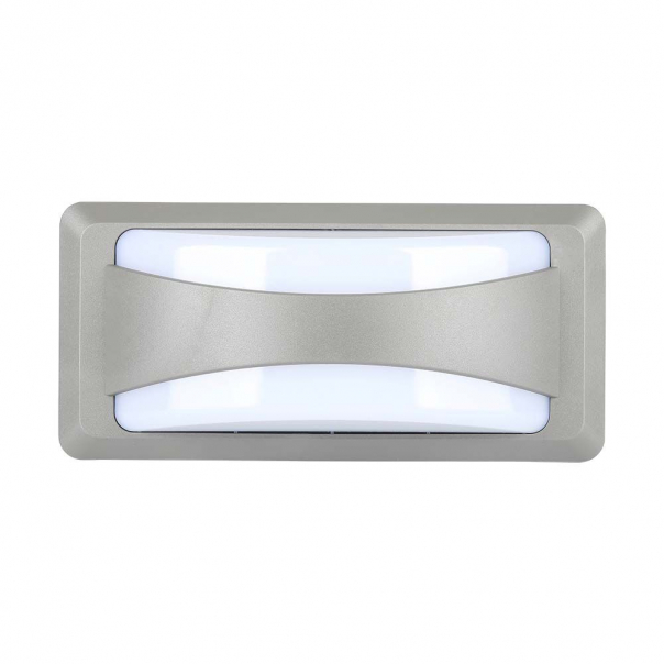 12W Lampa ścienna LED / Barwa:3000K / Obudowa: Szara - 218245 - V-TAC