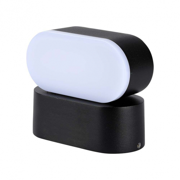 6W Lampa ścienna LED / Barwa:4000K / Obudowa: Czarna - 218289 - V-TAC
