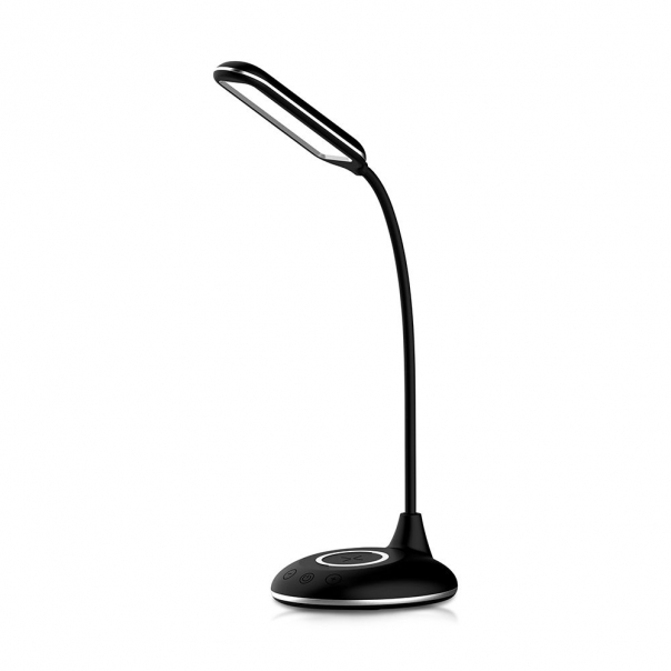 5W Lampka biurkowa z ładowarką indukcyjną / Barwa: 3w1 / Czarna - 218604 - V-TAC