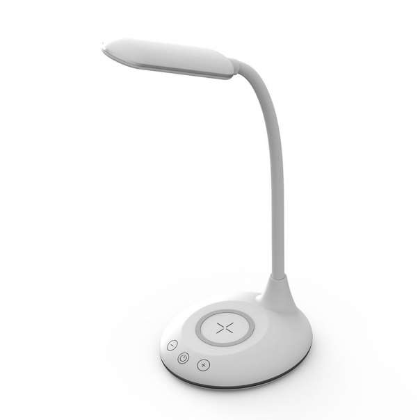 5W Lampka biurkowa z ładowarką indukcyjną / Barwa: 3w1 / Biała - 218605 - V-TAC