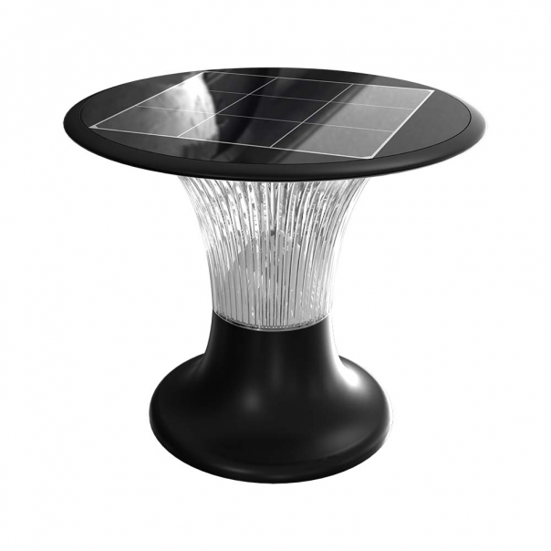 15W Lampa LED / Bateria: LiFePO4 3.2V 6000mA / Barwa: 6000K+4000K / Kolor: Czarny       - 23005 - V-TAC