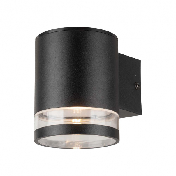 1W Lampa Ścienna LED SMD solarna / Barwa: 3000K / Obudowa: Czarna           - 23012 - V-TAC