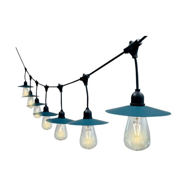 3W Solarna Girlanda LED / Długość: 15mb / Ilość żarówek: 15 / Barwa:3000K - 23034 - V-TAC
