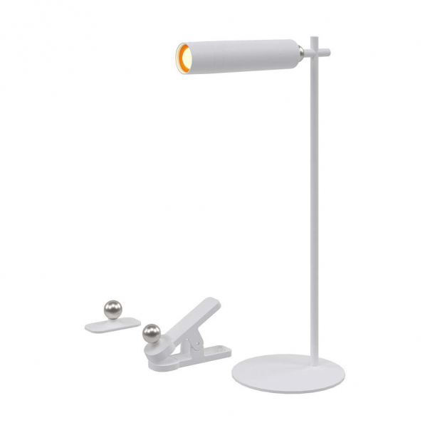3W Magnetyczna Lampa Biurkowa LED /  Barwa: 4000K / Obudowa: Biała           - 23041 - V-TAC
