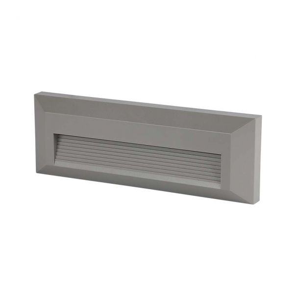 3W Oprawa Schodowa LED / Barwa:4000K / Obudowa: Szara / Kwadrat - 211330 - V-TAC