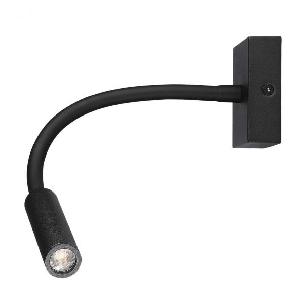3W Kinkiet hotelowy LED / Barwa:3000K / Czarny - 211485 - V-TAC