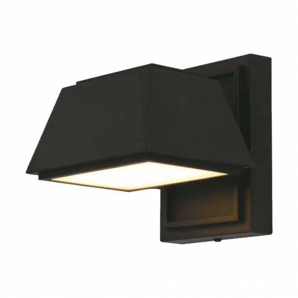14W Lampa ścienna LED (L16*W16.5*H16.4mm) / Barwa: 3000K / Obudowa: Czarna            - 10564 - V-TAC