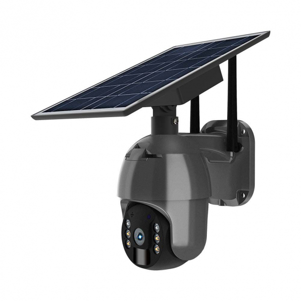 1080P Kamera zewnętrzna SMART z panelem solarnym / Sensor / IP65 / Czarna - 11615 - V-TAC
