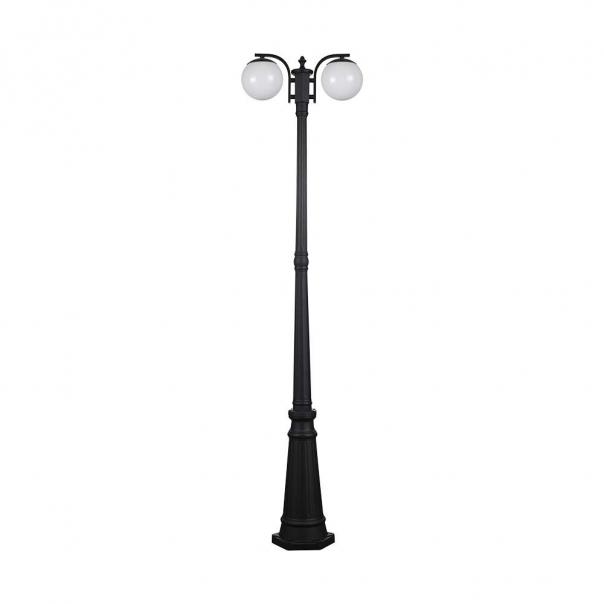 Lampa stojąca LED / Trzonek: E27 / Kula / Kolor: Czarna             - 11828 - V-TAC