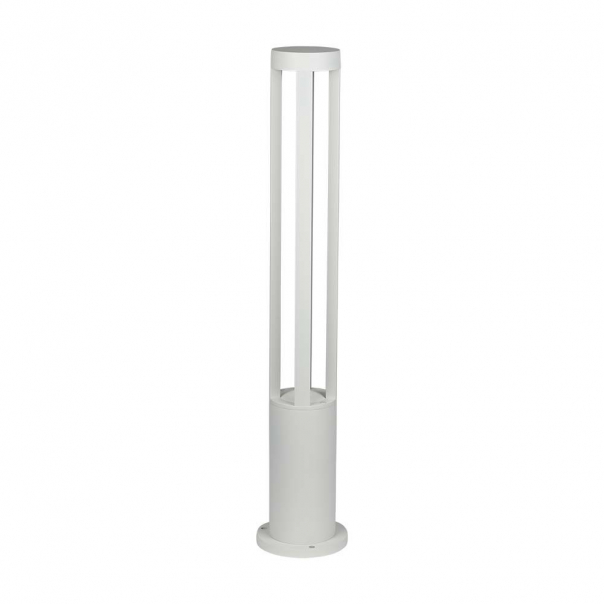 10W Słupek ogrodowy / Barwa:3000K / Obudowa: Biała / Wysokość 80 cm - 128325 - V-TAC