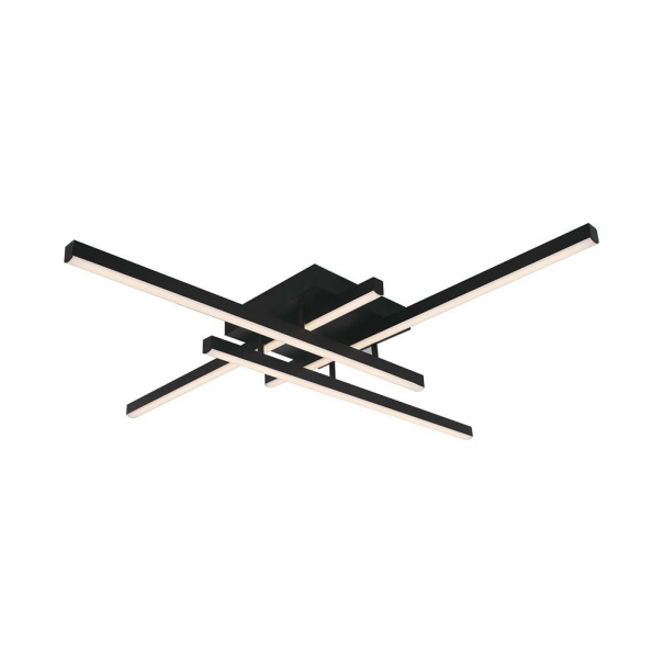 38W Sufitowa lampa LED / Wymiary:850x850x105mm / Barwa: 3000K / Obudowa: Czarna / - 14994 - V-TAC