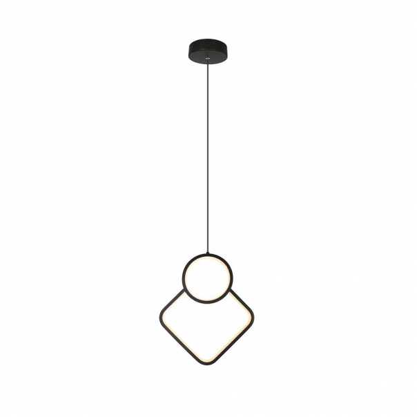 12W Metalowa lampa wisząca LED L280xH1800MM 3000K / Obudowa: Czarna             - 14998 - V-TAC