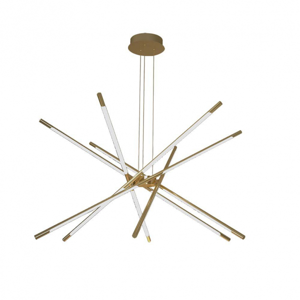 50W Dekoracyjna lampa wisząca LED D:85xH31xH120CM 3000K / Obudowa: Złota             - 15343 - V-TAC