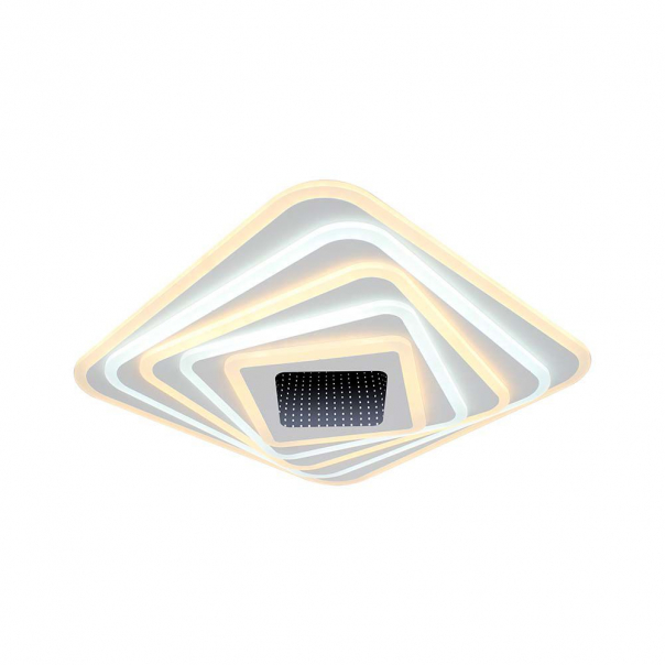 120W Dekoracyjna lampa sufitowa  LED (50*50*9CM) / Barwa: 3000K+6000K / Ściemniana / Obudowa: Biała        - 15356 - V-TAC