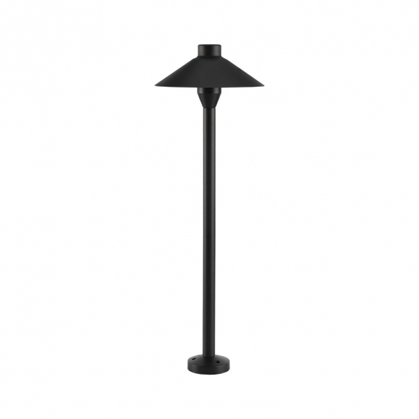  7W Słupek ogrodowy / Chip Samsung / Barwa:6400K / Obudowa: Aluminium / Wysokość: 53cm / IP44 / Kolor: Czarny - 20318 - V-TAC