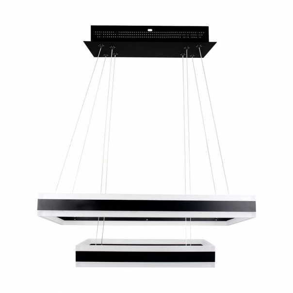 115W Lampa Wisząca / Klosz: Aluminium / Barwa:3000K / Ściemniana / Czarny - 213987 - V-TAC