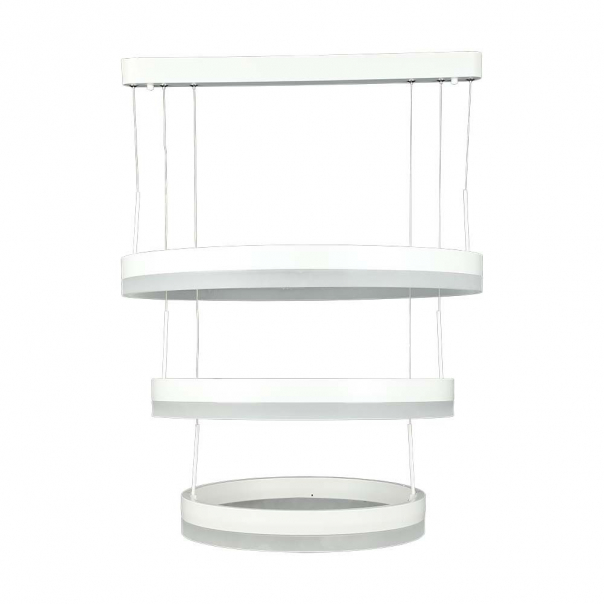 92W Lampa Wisząca / Klosz: Aluminium / Barwa:3000K / Ściemniana / Biały - 213989 - V-TAC