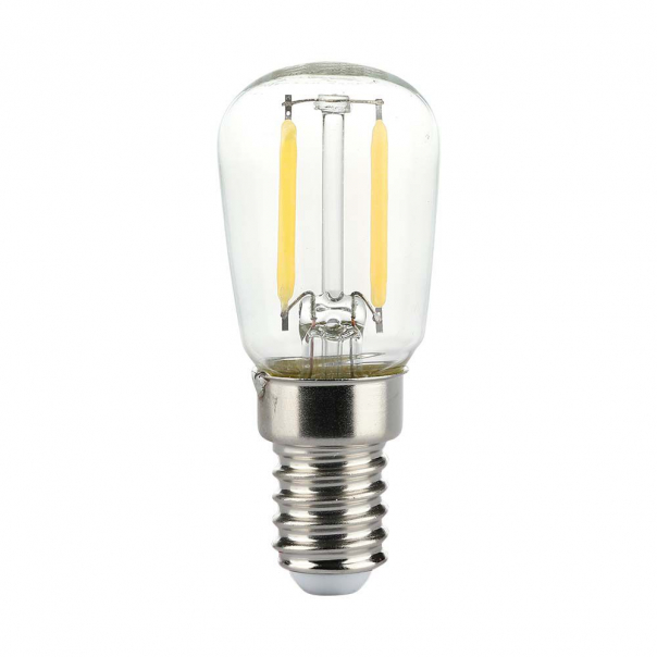2W ST26 Żarówka LED Filament / Klosz Transparentny / Barwa:4000K / Trzonek:E14 - 214445 - V-TAC